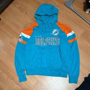 Miami Dolphins Teal and Orange Hoodie